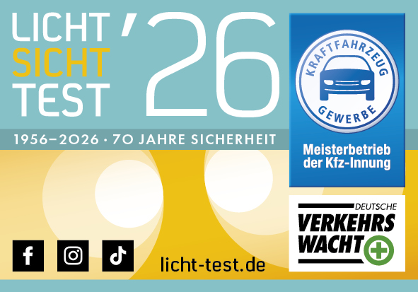 Briefaufkleber „Licht-Sicht-Test 2026" (400 Stück)