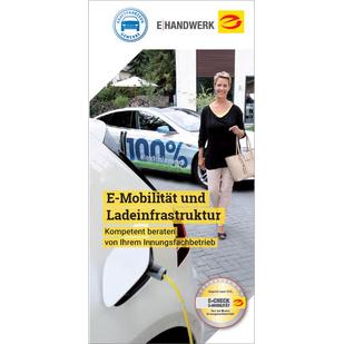 Flyer „E-Mobilität und Ladeinfrastruktur" für Mitglieder