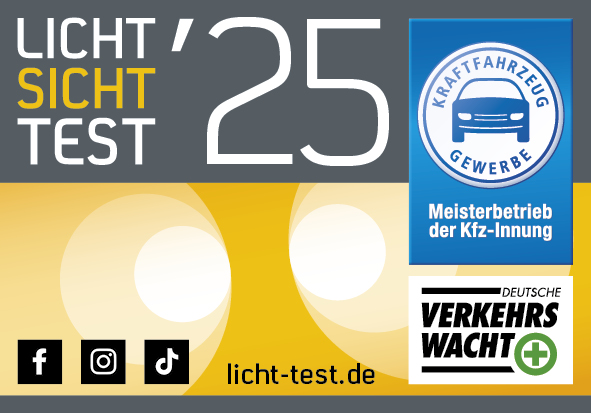 Briefaufkleber „Licht-Sicht-Test 2025" (400 Stück)
