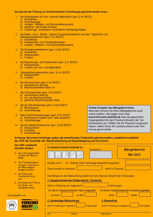 Merkblatt „Licht-Sicht-Test“ Nfz