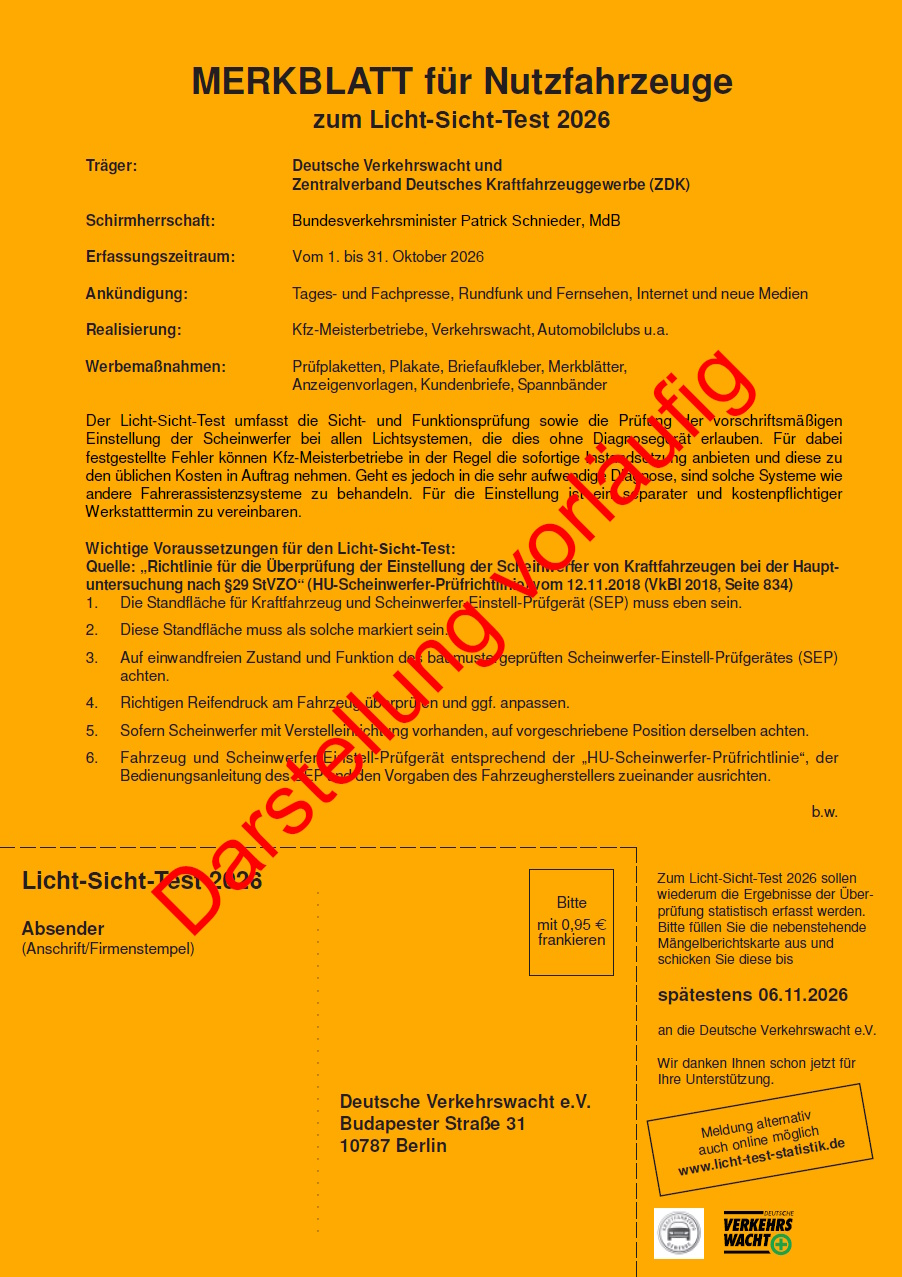Merkblatt „Licht-Sicht-Test“ Nfz