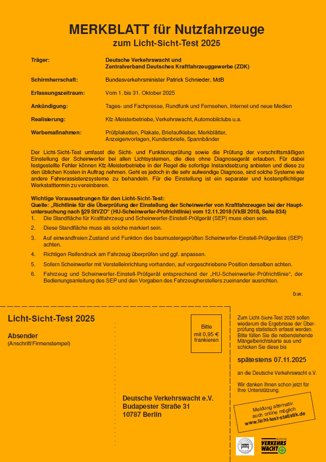 Merkblatt „Licht-Sicht-Test“ Nfz
