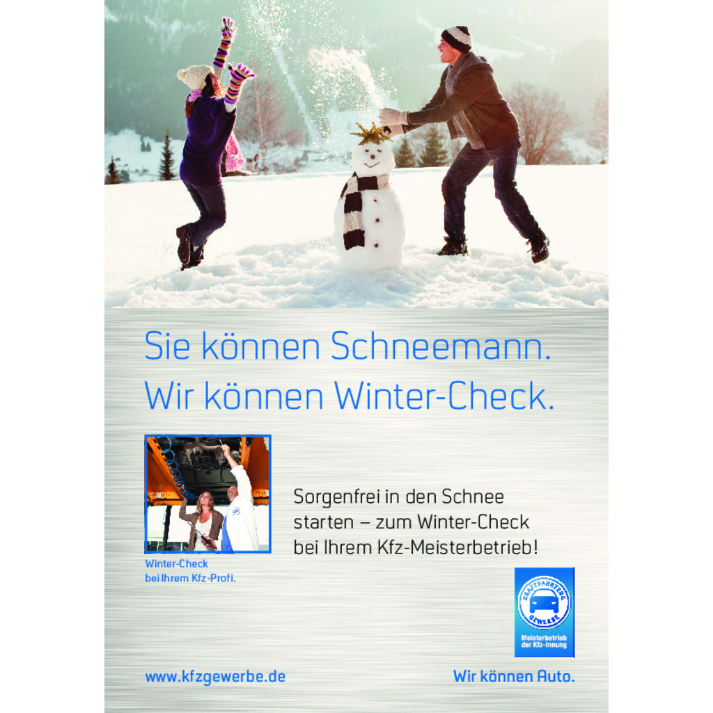 Anzeige „Sie können Schneemann." zum Downloaden